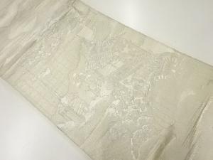 アンティーク 祇園祭模様織出し袋帯(材料)